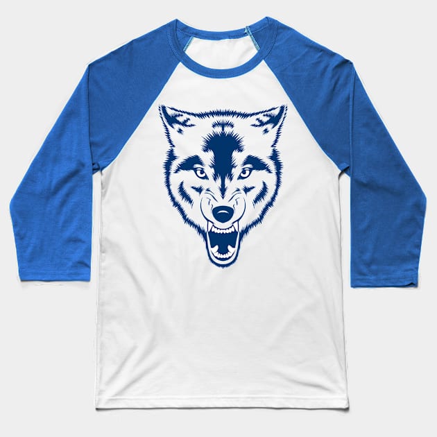 Wolf angry Baseball T-Shirt by albertocubatas